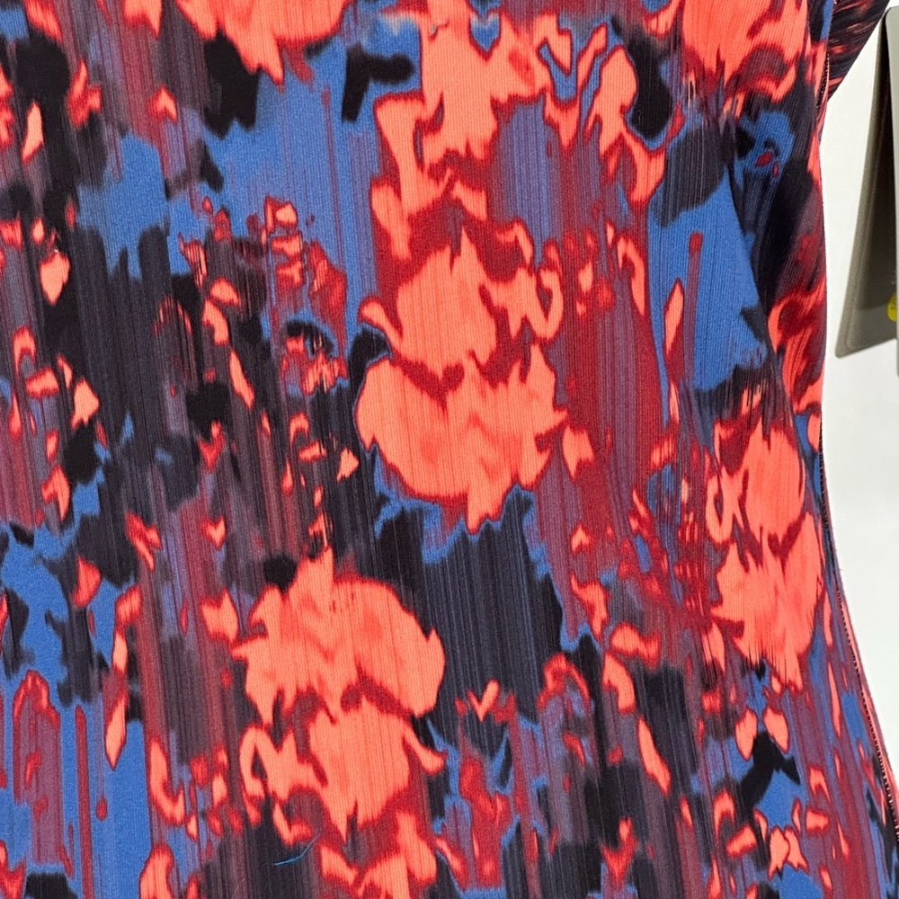 Bench Short Sleeve Round Neck Abstract Floral Print T-Shirt - Pink Blue - Small - Picture 5 of 9